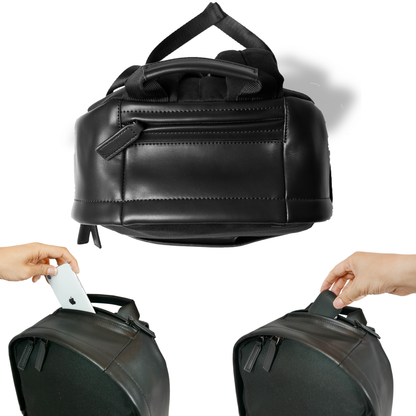 MUKO《ムコ》ブラックシティリュック_上部ポケット