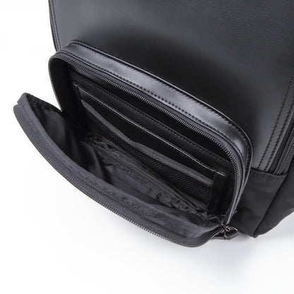 TAN《タン》ブラックシティリュック_前面ポケット