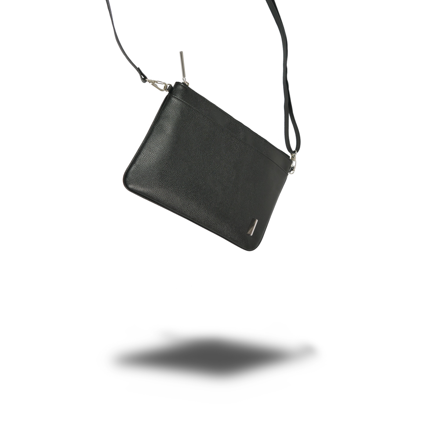 LASALLE《ラサール》シティミニショルダー | サコッシュ 本革 薄型 軽量 ブラック トープ ユニセックス