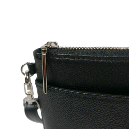 LASALLE《ラサール》シティミニショルダー | サコッシュ 本革 薄型 軽量 ブラック トープ ユニセックス