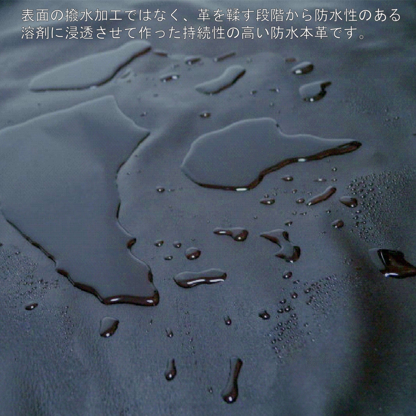THE ONE《ザ・ワン》ブラックシティリュック_防水本革説明