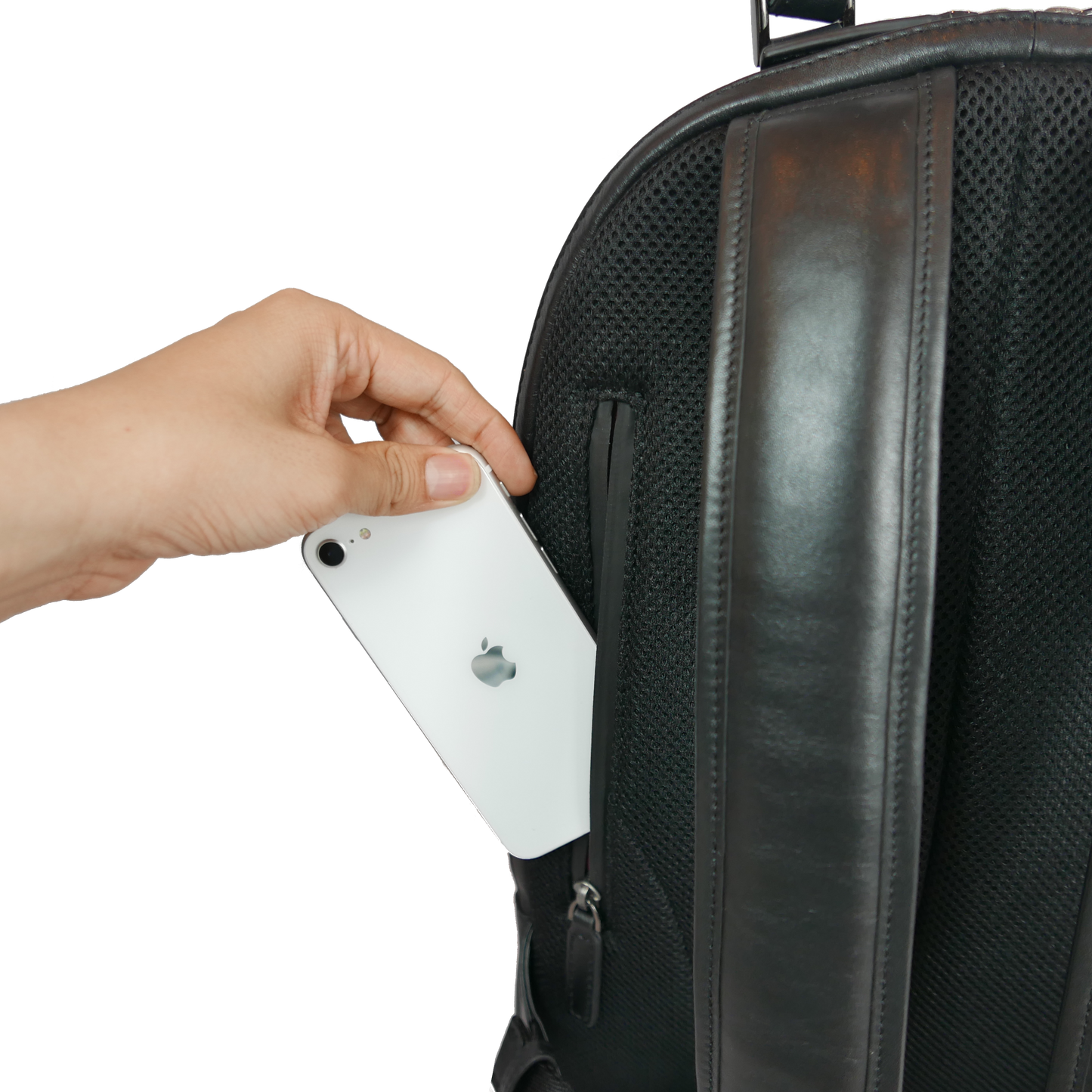 AM《エーエム》デイリーリュック | A4対応 14インチPC対応 17L 縦43cm 防水本革 多機能 Airtag ユニセックス