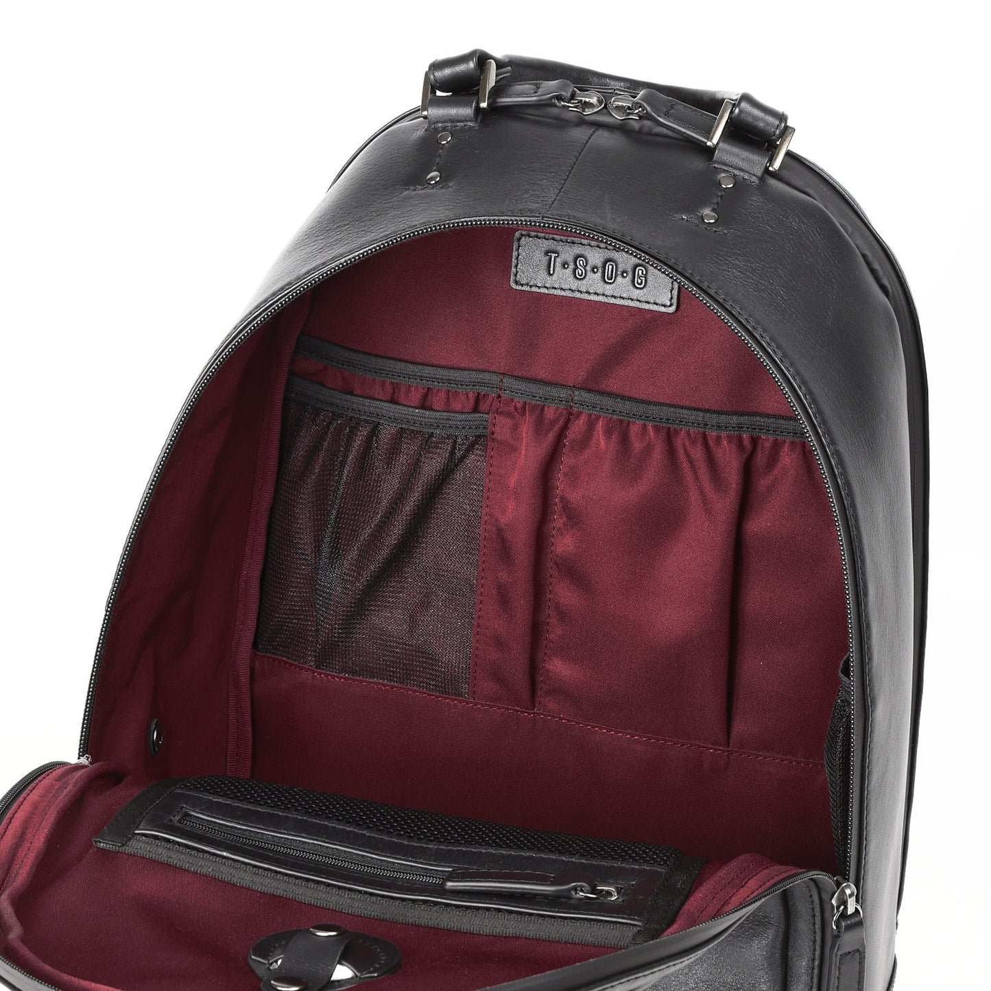 AM《エーエム》デイリーリュック | A4対応 14インチPC対応 17L 縦43cm 防水本革 多機能 Airtag ユニセックス